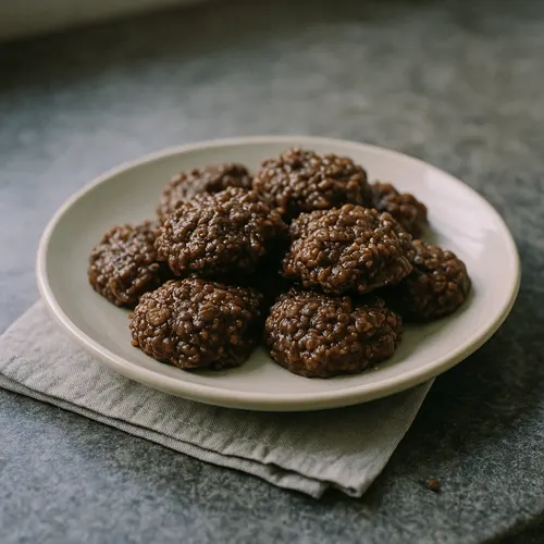 No Bake Choc. Cookies